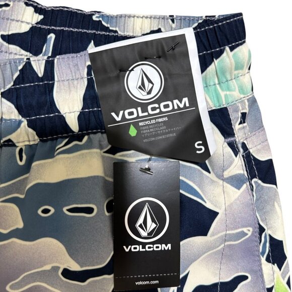 Volcom Men Size‎ S Blue Lido Print Iconic Mod-Tech Swim Board Short NWT - Picture 5 of 8